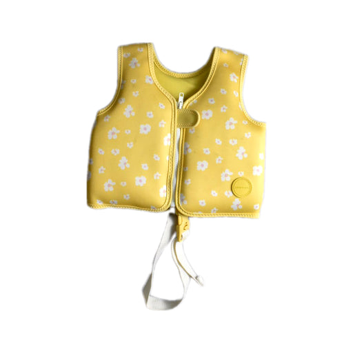 A Yellow Floatsuits from Sunny Life in size 18-24M for neutral. (Front View)