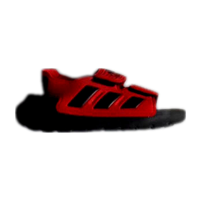 A Red Sandals from Adidas in size 4T for boy. (Front View)