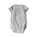 A Grey Short Sleeve Bodysuits from Sea Apple in size 3-6M for neutral. (Back View)