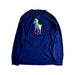 A Navy Long Sleeve T Shirts from Polo Ralph Lauren in size 10Y for boy. (Back View)