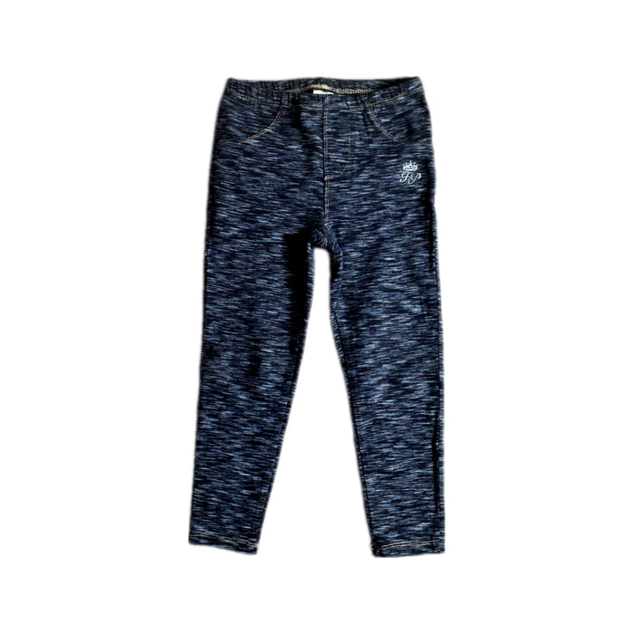 A Navy Leggings from Hush Puppies in size 3T for girl. (Front View)