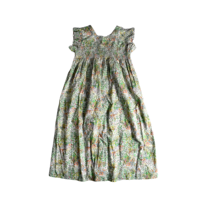 A Multicolour Sleeveless Dresses from Bochechas in size 14Y for girl. (Back View)