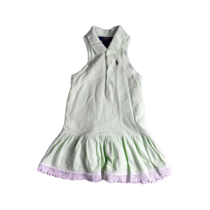 A White Sleeveless Dresses from Polo Ralph Lauren in size 3T for girl. (Front View)
