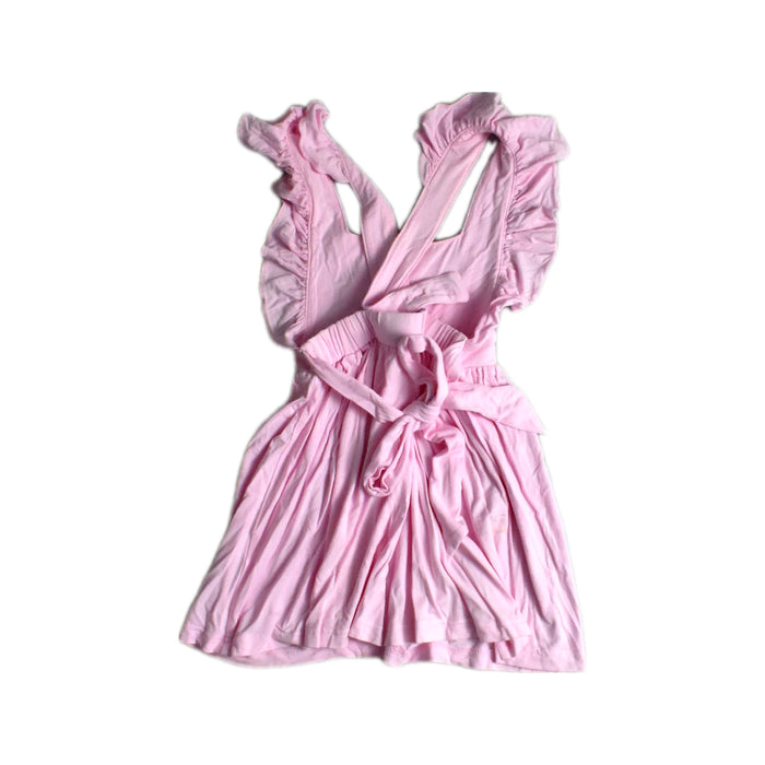 A Pink Sleeveless Dresses from Raph and Remy in size 4T for girl. (Back View)