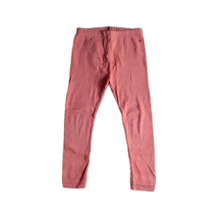 A Pink Leggings from Petit Bateau in size 3T for girl. (Front View)
