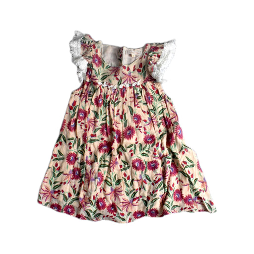 A Multicolour Sleeveless Dresses from Louise Misha in size 4T for girl. (Front View)