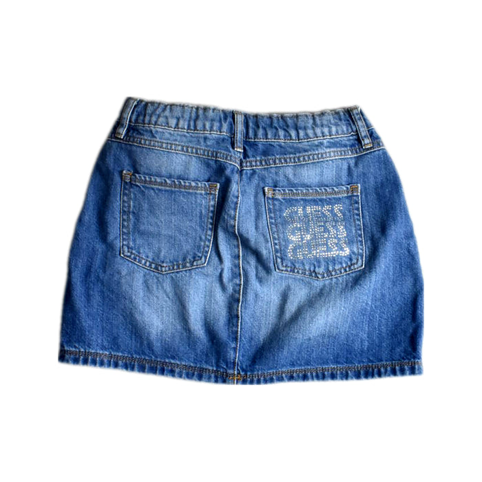 A Blue Short Skirts from Guess in size 12Y for girl. (Back View)
