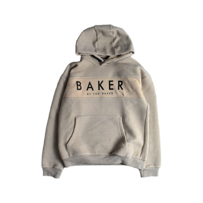 A Beige Hooded Sweatshirts from Baker by Ted Baker in size 12Y for neutral. (Front View)