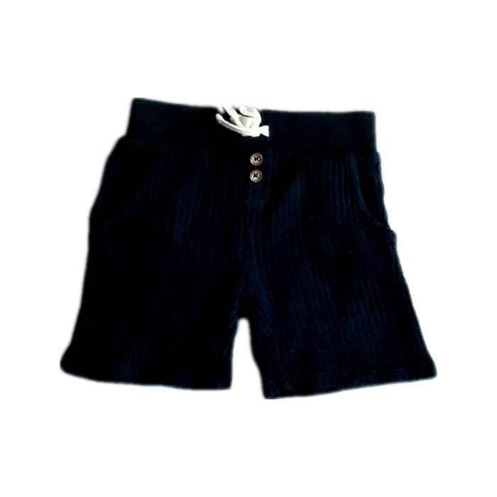 A Navy Shorts from Jamie Kay in size 3T for boy. (Front View)