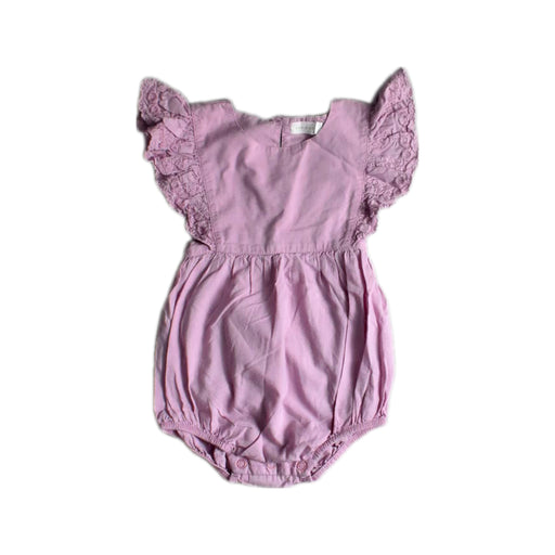 A Purple Sleeveless Rompers from Jamie Kay in size 2T for girl. (Front View)