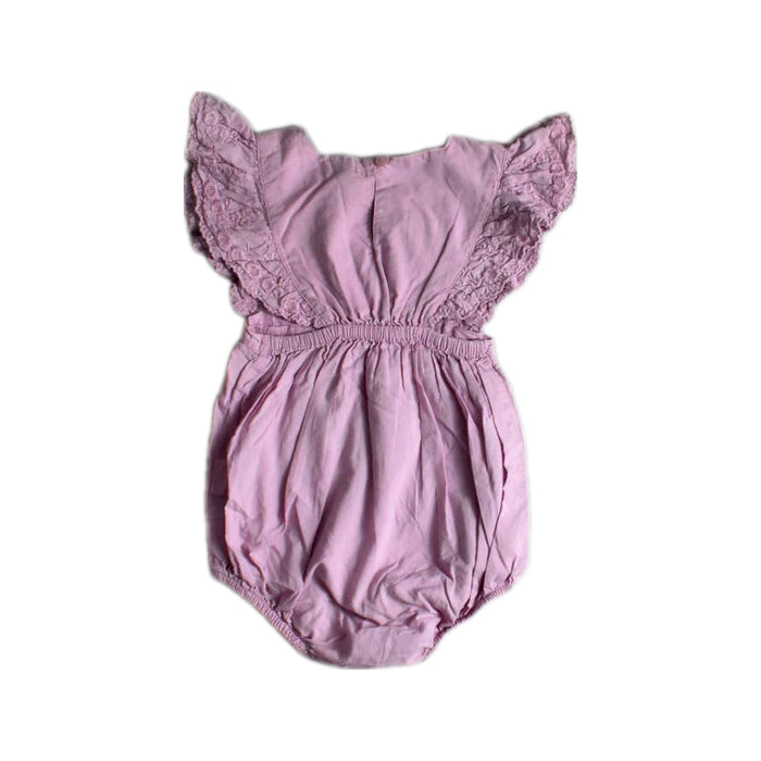 A Purple Sleeveless Rompers from Jamie Kay in size 2T for girl. (Back View)