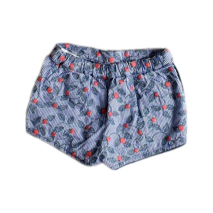 A Blue Shorts from Gingersnaps in size 3-6M for girl. (Back View)