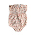 A Beige Sleeveless Rompers from Seed in size 6-12M for girl. (Front View)