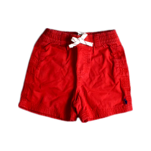 A Red Shorts from Ralph Lauren in size 12-18M for boy. (Front View)