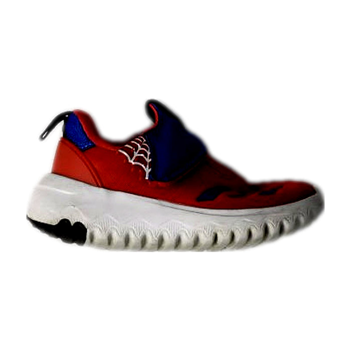 A Red Slip Ons from Adidas in size 5T for boy. (Front View)