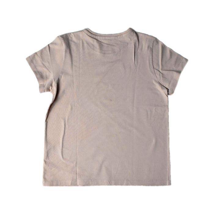 A Beige Short Sleeve T Shirts from Petit Bateau in size 12Y for girl. (Back View)