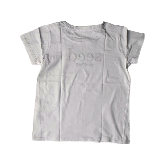 A White Short Sleeve T Shirts from Seed in size 10Y for girl. (Back View)