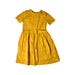 A Yellow Short Sleeve Dresses from Chateau de Sable in size 8Y for girl. (Front View)