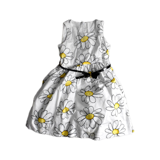 A White Sleeveless Dresses from Monnalisa in size 6T for girl. (Front View)