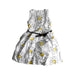 A White Sleeveless Dresses from Monnalisa in size 6T for girl. (Front View)