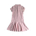 A Pink Short Sleeve Dresses from Polo Ralph Lauren in size 7Y for girl. (Back View)