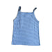 A Blue Sleeveless Tops from Petit Bateau in size 2T for girl. (Back View)