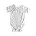 A White Short Sleeve Bodysuits from Petit Bateau in size 0-3M for girl. (Front View)