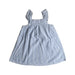 A Blue Sleeveless Dresses from Bout'Chou in size 2T for girl. (Back View)