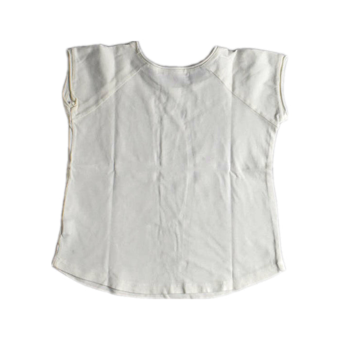 A White Short Sleeve Tops from Bonpoint in size 3T for girl. (Back View)