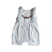 A Blue Sleeveless Rompers from Château de Sable in size 3-6M for girl. (Front View)