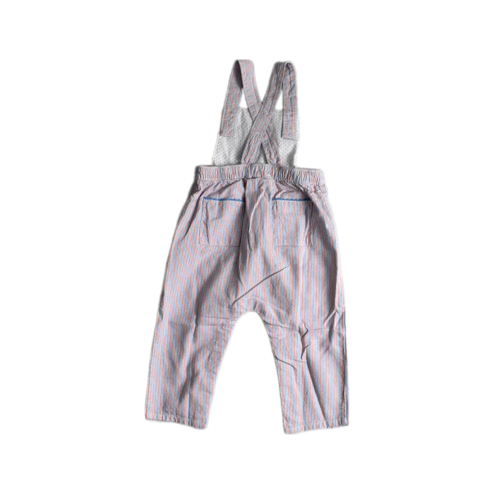 A Blue Long Overalls from Cyrillus in size 12-18M for girl. (Back View)