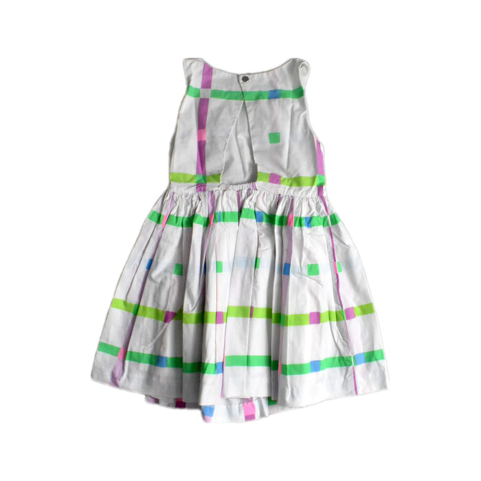 A Multicolour Sleeveless Dresses from Jacadi in size 3T for girl. (Back View)