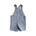 A Blue Overall Shorts from Bout'Chou in size 6-12M for boy. (Back View)