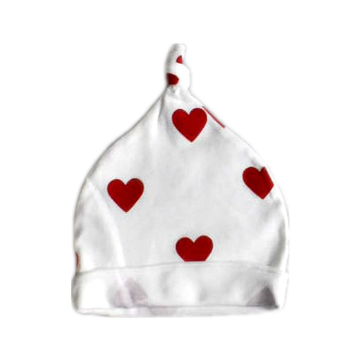 A Red Beanies from Petit Bateau in size 3-6M for boy. (Front View)