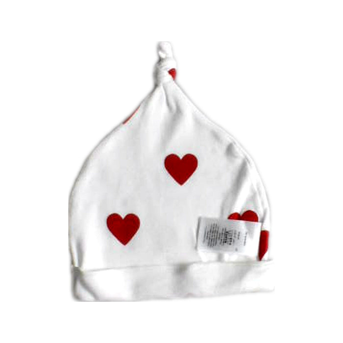 A Red Beanies from Petit Bateau in size 3-6M for boy. (Back View)
