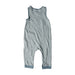 A Blue Sleeveless Rompers from Mori in size 6-12M for neutral. (Back View)