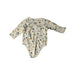 A Ivory Long Sleeve Bodysuits from Mori in size 6-12M for girl. (Back View)