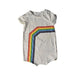 A White Short Sleeve Rompers from Disney x Le Petit Society in size 6-12M for girl. (Front View)