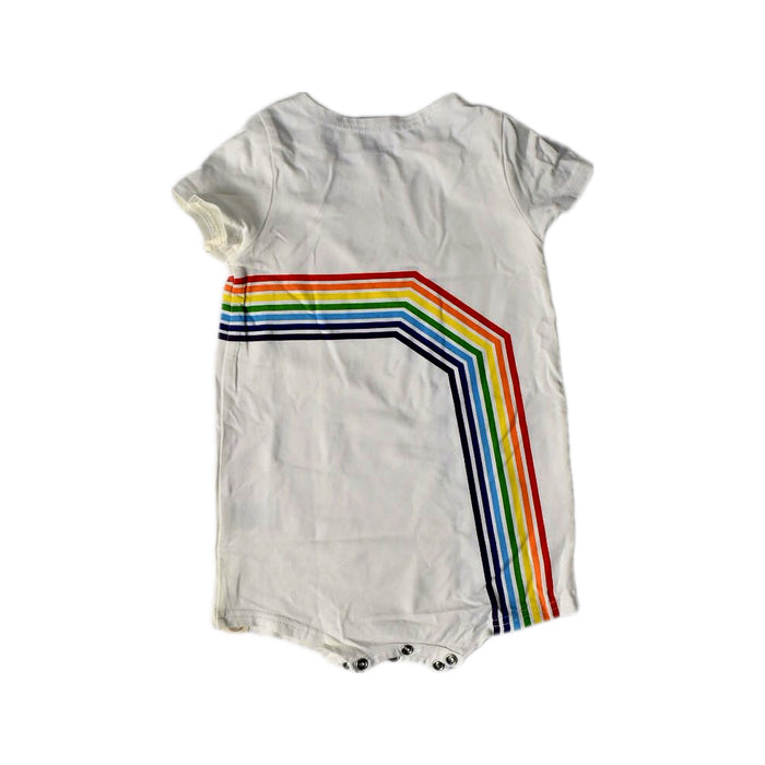 A White Short Sleeve Rompers from Disney x Le Petit Society in size 6-12M for girl. (Back View)