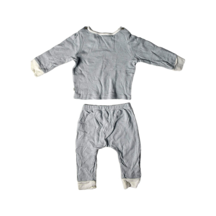 A Grey Pants Sets from Mori in size 6-12M for girl. (Back View)