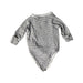 A White Long Sleeve Bodysuits from Mori in size 3-6M for girl. (Back View)