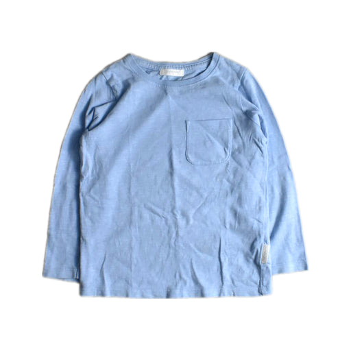 A Blue Long Sleeve T Shirts from Purebaby in size 3T for boy. (Front View)