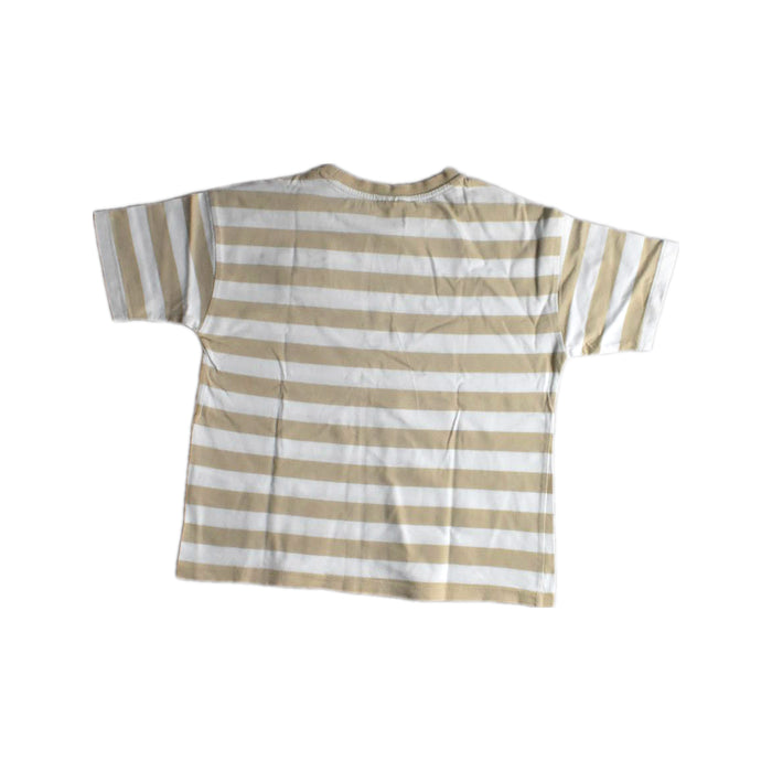 A Beige Short Sleeve T Shirts from Seed in size 4T for boy. (Back View)
