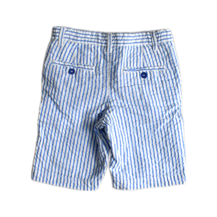 A Blue Shorts from Château de Sable in size 4T for boy. (Back View)