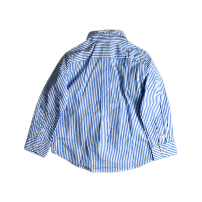 A Blue Long Sleeve Shirts from Polo Ralph Lauren in size 3T for boy. (Back View)