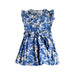 A Blue Short Sleeve Dresses from Petit Bateau in size 10Y for girl. (Front View)