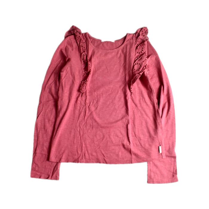 A Pink Long Sleeve Tops from Country Road in size 10Y for girl. (Front View)
