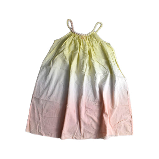 A Yellow Sleeveless Dresses from Sunuva in size 9Y for girl. (Front View)