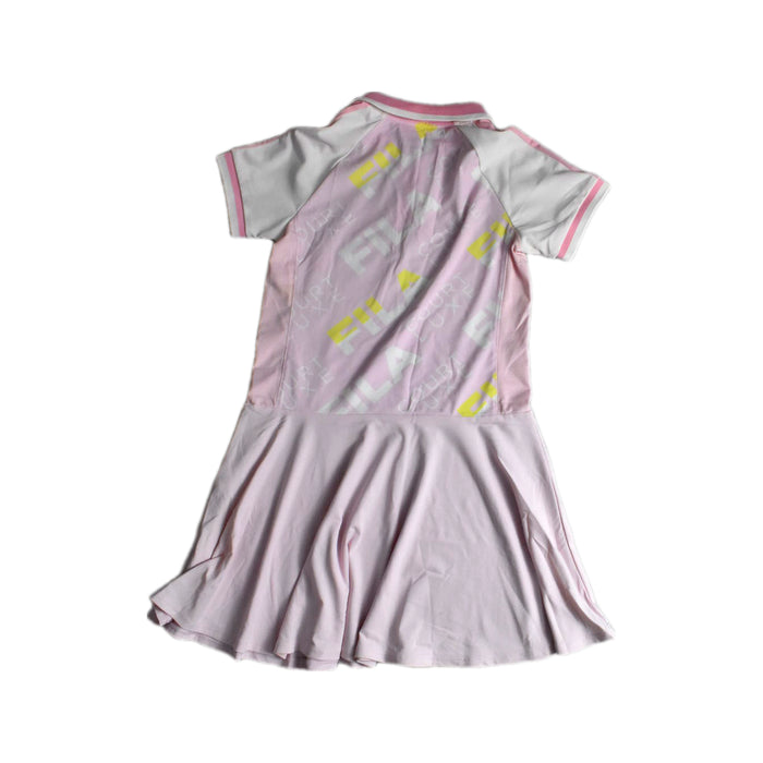 A Pink Short Sleeve Dresses from Fila in size 10Y for girl. (Back View)