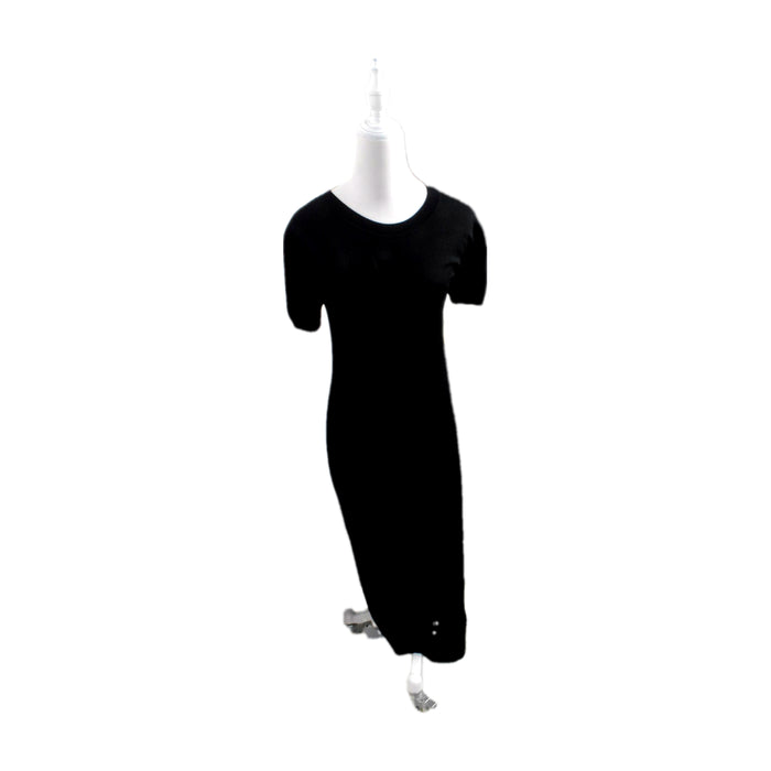 A Black Short Sleeve Dresses from Hatch in size Maternity-M for maternity. (Front View)